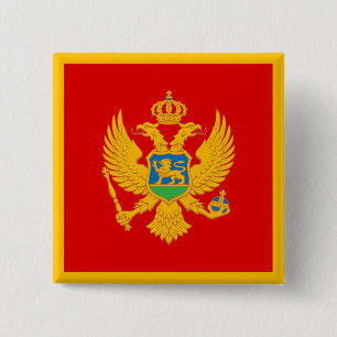 Montenegro Flag 2 Inch Square Button