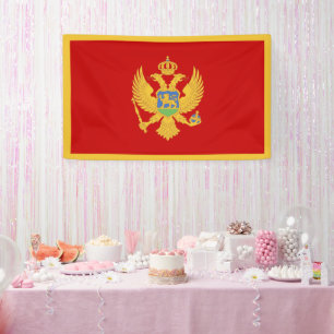 Montenegro flag banner