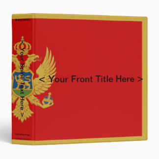 Montenegro Flag Binder