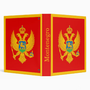 Montenegro Flag Binder
