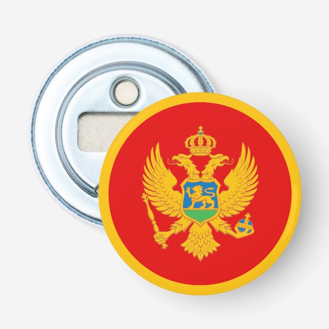 Montenegro Flag Bottle Opener (Front)
