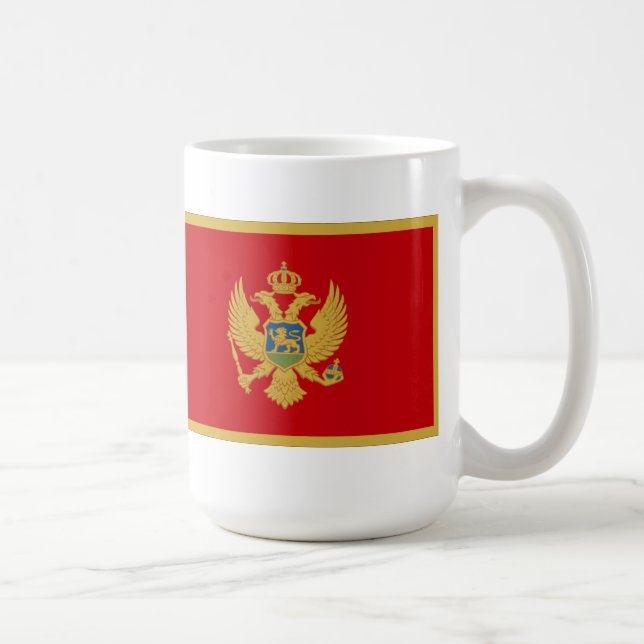 Montenegro flag coffee mug (Right)