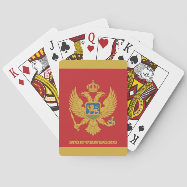 Montenegro Flag Games, Montenegro Playing Cards (Back)