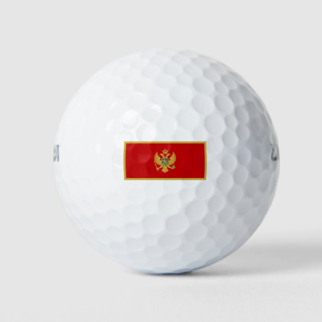 Montenegro Flag Golf Balls (Front)