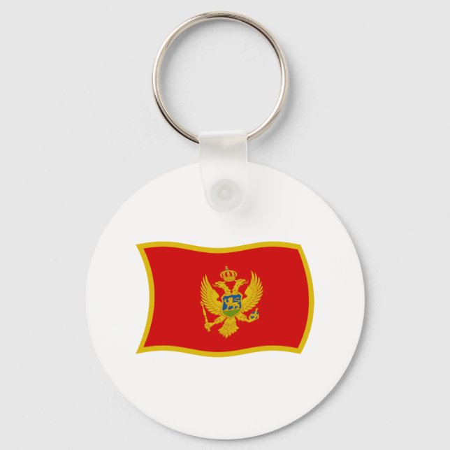 Montenegro Flag Keychain (Front)