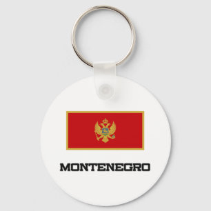 Montenegro Flag Keychain