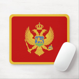 Montenegro flag mouse pad