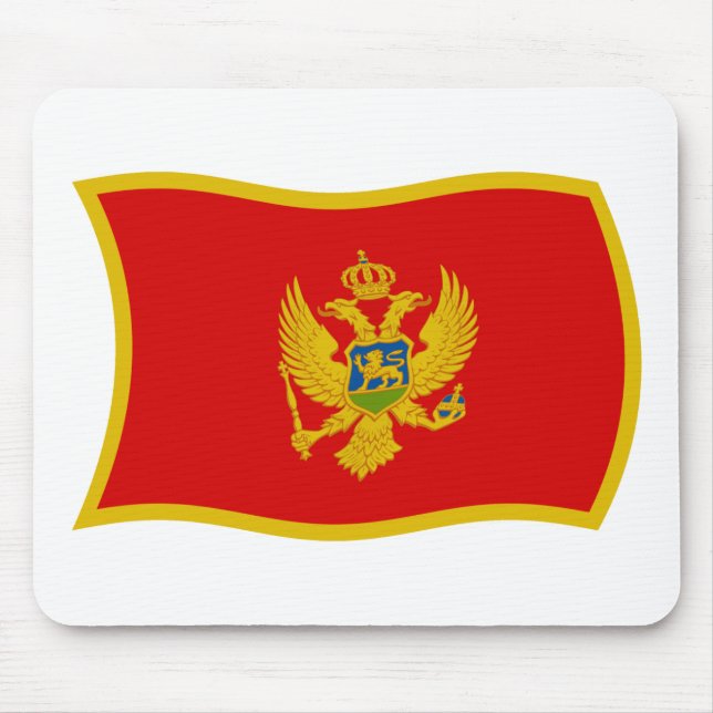 Montenegro Flag Mousepad (Front)