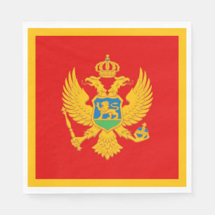 Montenegro Flag Napkin