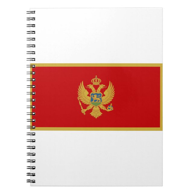 Montenegro Flag Notebook (Front)