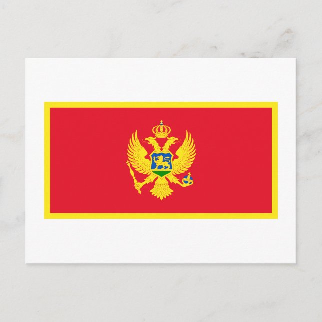 Montenegro Flag Postcard (Front)