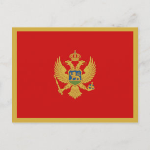 Montenegro Flag Postcard