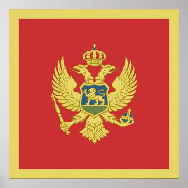 Montenegro Flag Poster (Front)