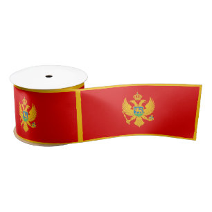 Montenegro Flag Satin Ribbon