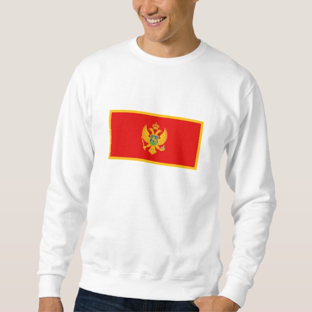 Montenegro Flag Sweatshirt (Front)