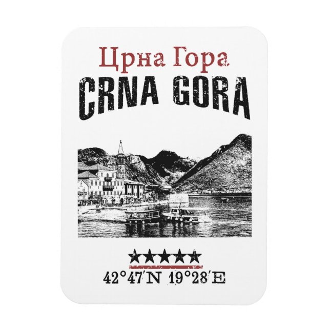 Montenegro Magnet (Vertical)