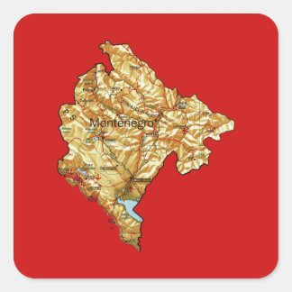 Montenegro Map Sticker