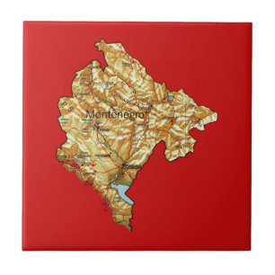 Montenegro Map Tile