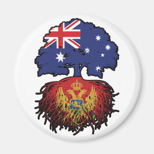 Montenegro Montenegrin Australian Australia Tree Magnet