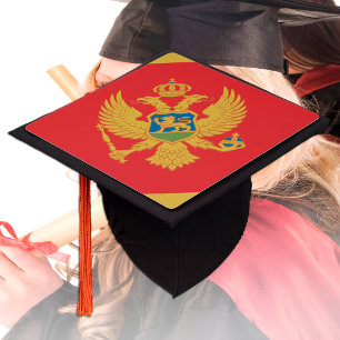 Montenegro & Montenegro Flag, Students /University Graduation Cap Topper