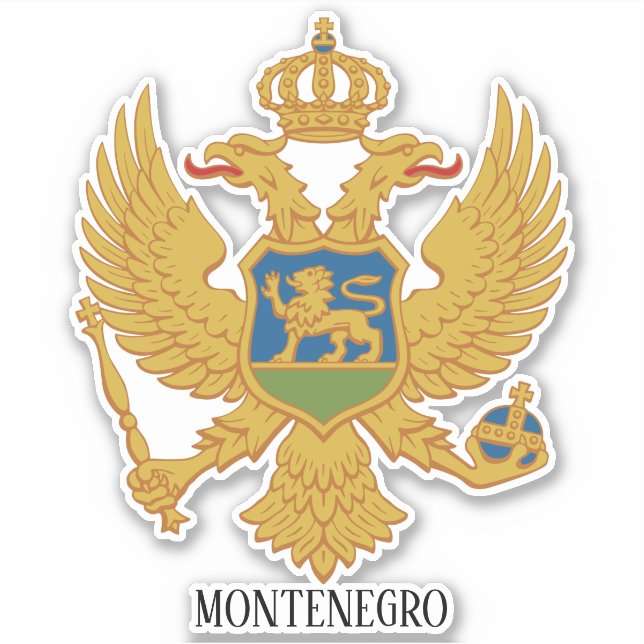 Montenegro National Coat Of Arms Patriotic (Front)