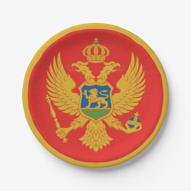 Montenegro Paper Plate (Front)