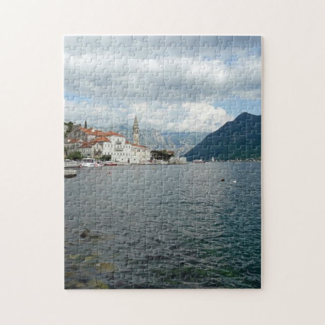 Montenegro Perast panoramic view puzzle (Vertical)