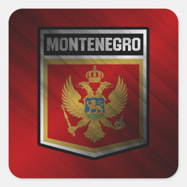 Montenegro Square Sticker (Front)