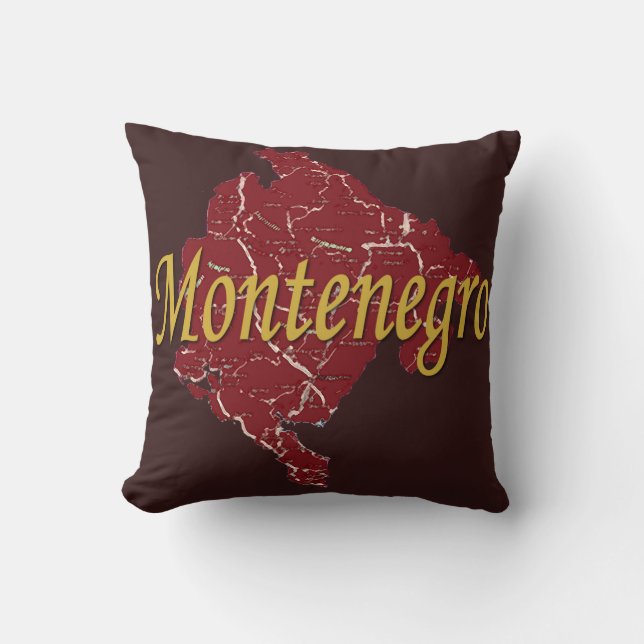 Montenegro Throw Pillow (Front)