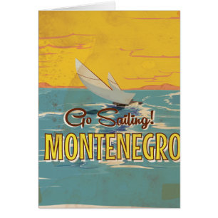 Montenegro vintage travel poster