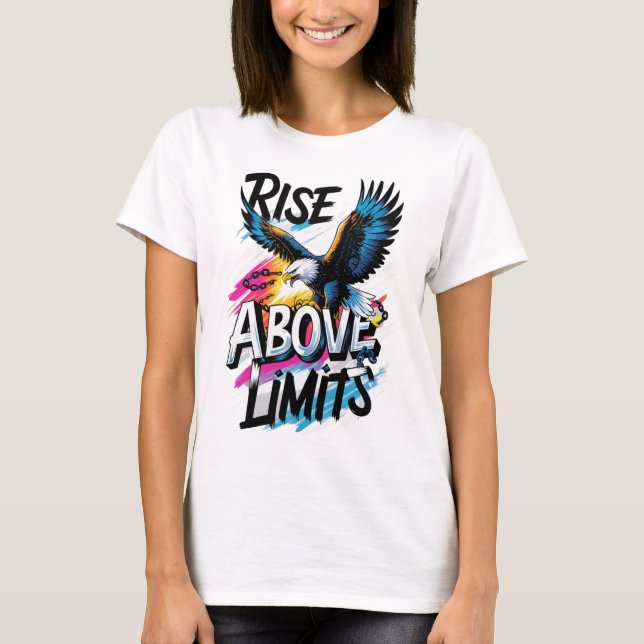 Monter au-dessus des limites T-shirt d'aigle (Devant)