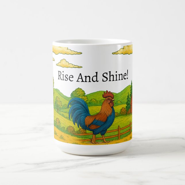 Monter Et Briller La Mug De Café Du Coq (Centre)