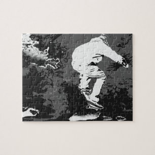 Monter la tempête - Skateboarder Jigsaw Puzzle