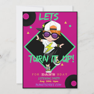 Monter une autre carte d'invitation de fête d'anni