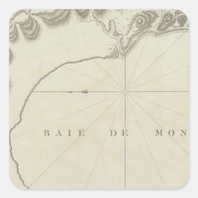 Monterey Bay Region, California Square Sticker (Front)