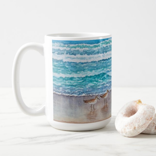 Monterey Bay Sandpipers Coffee Mug (With Donut)