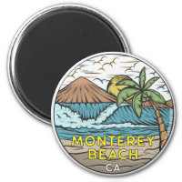 Monterey Beach California Vintage