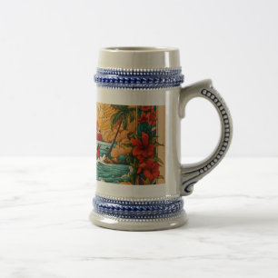 Monterey Beach Sunset Tattoo Mug– Bold & Colourful Beer Stein