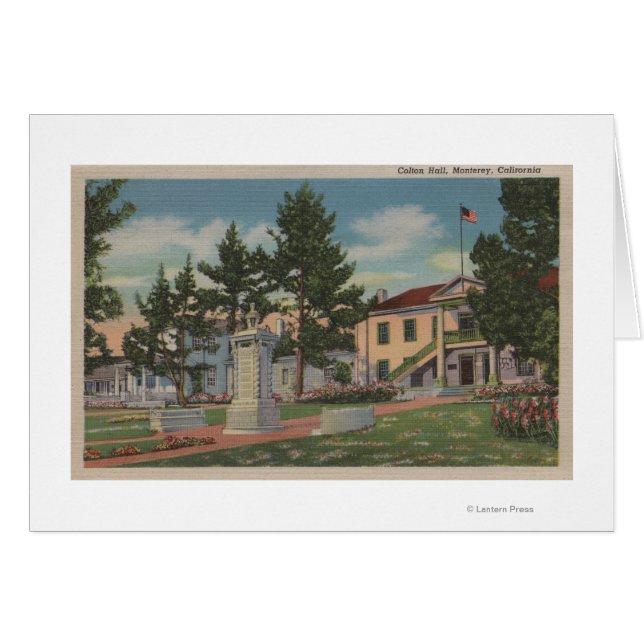 Monterey, CA - Colton Hall View and Grounds (Front Horizontal)