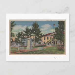 Monterey, CA - Colton Hall View and Grounds Postcard