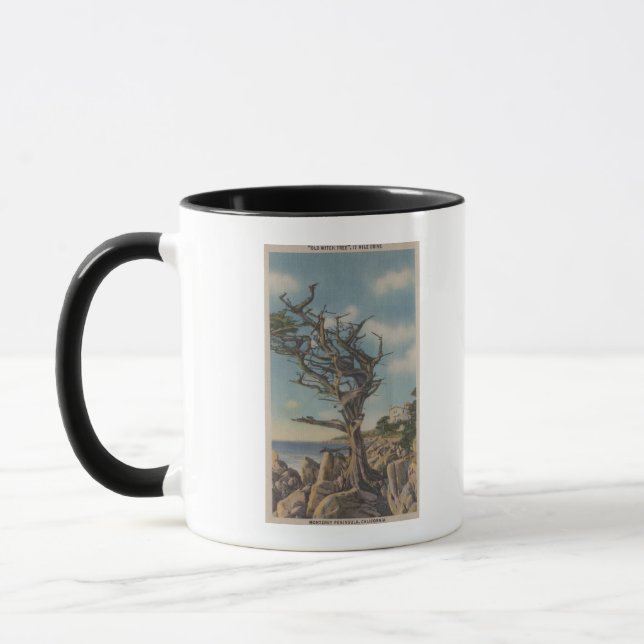 Monterey, CA - Old Witch Tree on 17 Mile Mug (Left)