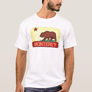 Monterey California guys state flag tee