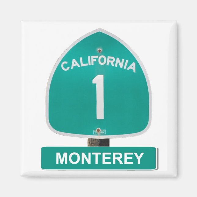 Monterey California Highway 1 Magnet (Front)