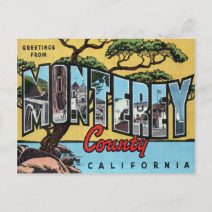 Monterey California Large Letter Postcard