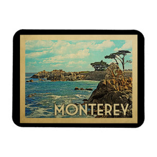 Monterey California Vintage Travel Magnet