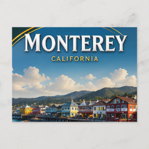 Monterey Cannery Row Coastal travel gift Postcard