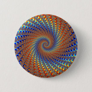 Monterey Fractal Art 2 Inch Round Button