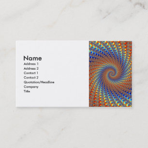 Monterey Fractal Art Business Card