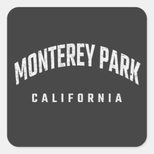 Monterey Park California CA Square Sticker