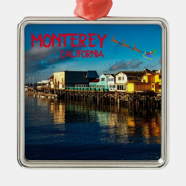 Monterey Scenic Christmas Ornament (Front)